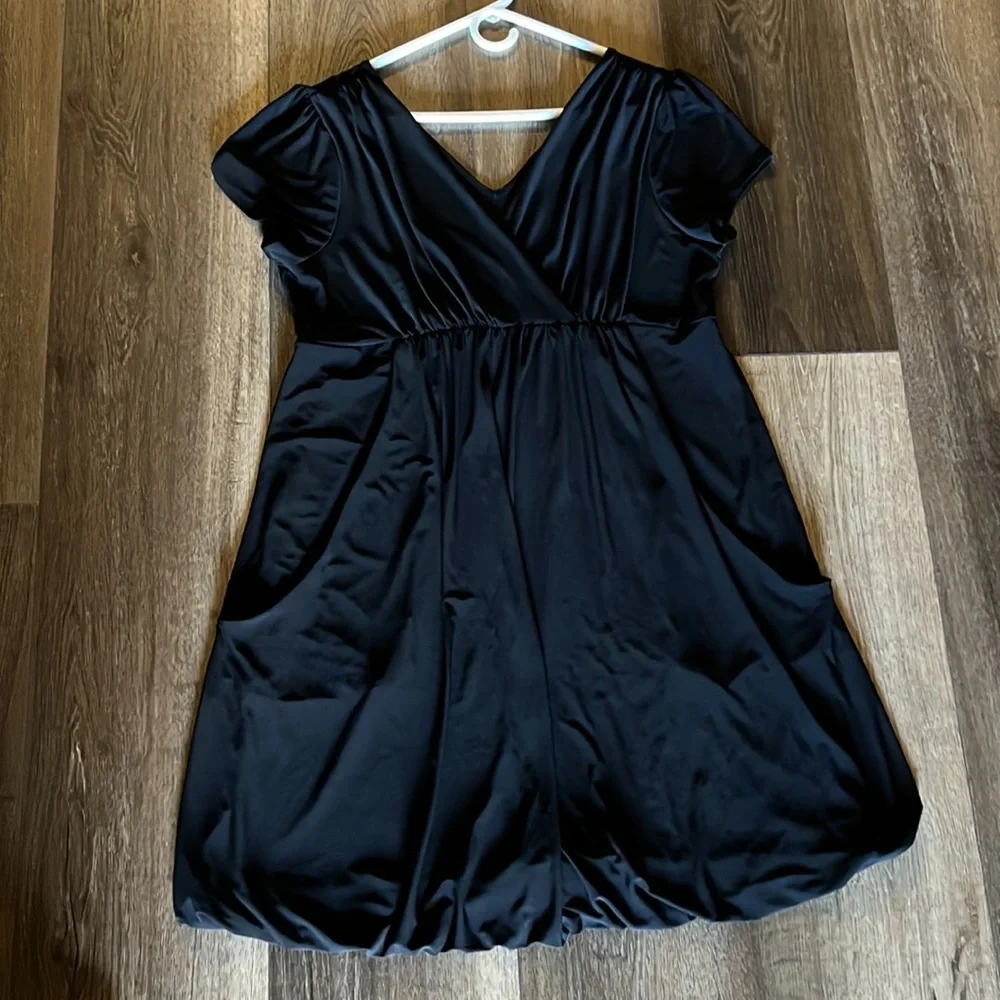 Torrid Black Mini Dress With Front Pockets - Picture 2 of 10